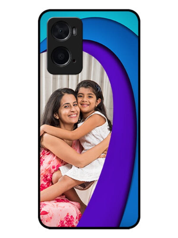 Custom Oppo A76 Photo Printing on Glass Case - Simple Pattern Design