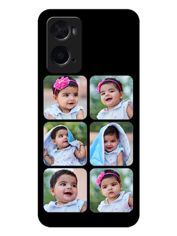Custom Oppo A76 Photo Printing on Glass Case - Multiple Pictures Design