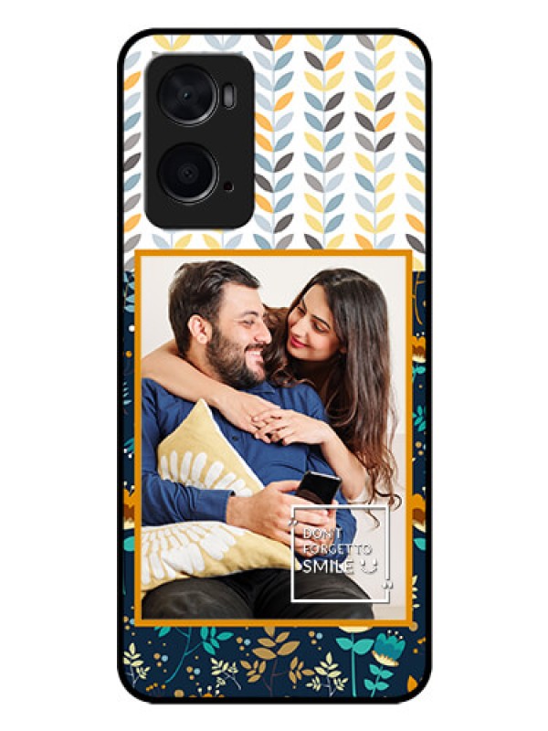 Custom Oppo A76 Custom Glass Mobile Case - Pattern Design