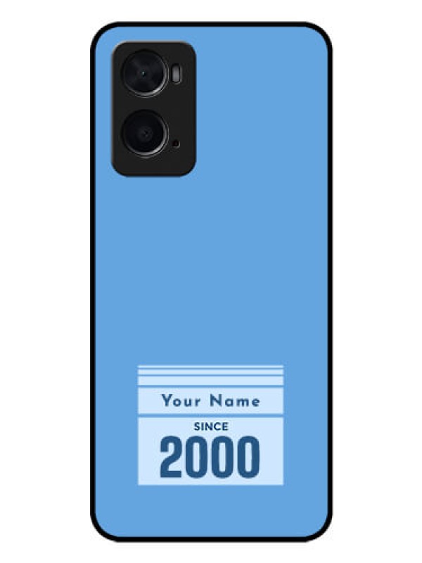 Custom Oppo A76 Custom Glass Mobile Case - Custom Year of birth Design