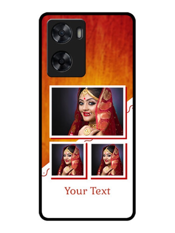Custom Oppo A77 4G Custom Glass Phone Case - Wedding Memories Design