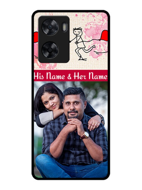 Custom Oppo A77 4G Photo Printing on Glass Case - You and Me Case Design