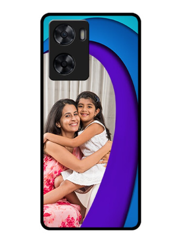 Custom Oppo A77 4G Photo Printing on Glass Case - Simple Pattern Design