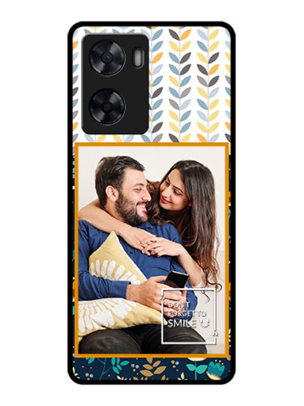 Custom Oppo A77 4G Custom Glass Mobile Case - Pattern Design