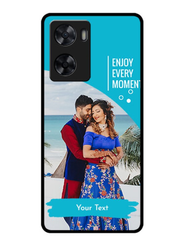 Custom Oppo A77 4G Custom Glass Mobile Case - Happy Moment Design