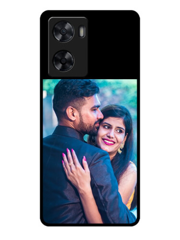 Custom Oppo A77 4G Custom Glass Phone Case - Upload Full Picture With Custom Color Design