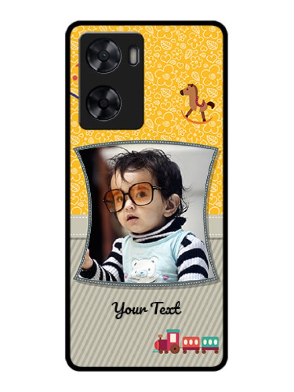Custom Oppo A77s Personalized Glass Phone Case - Baby Picture Upload Design