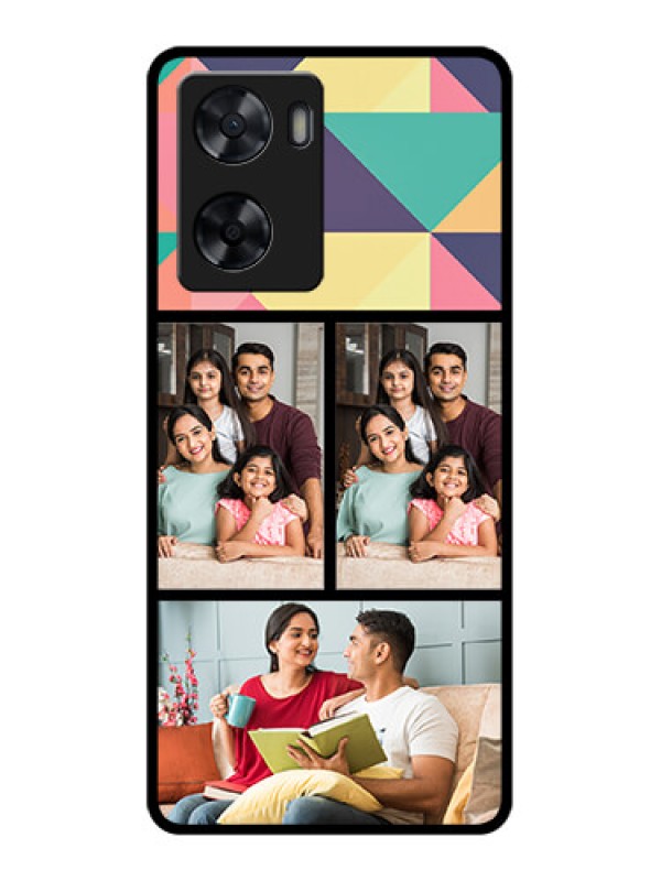 Custom Oppo A77s Custom Glass Phone Case - Bulk Pic Upload Design