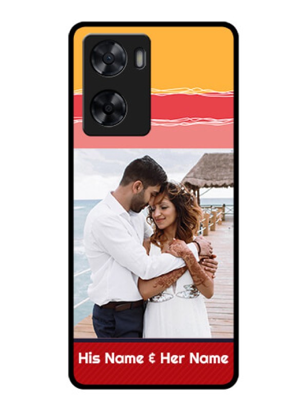 Custom Oppo A77s Custom Glass Mobile Case - Colorful Case Design