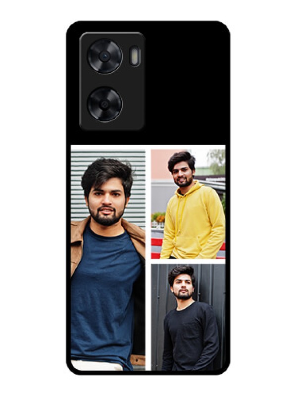 Custom Oppo A77s Photo Printing on Glass Case - Upload Multiple Picture Design