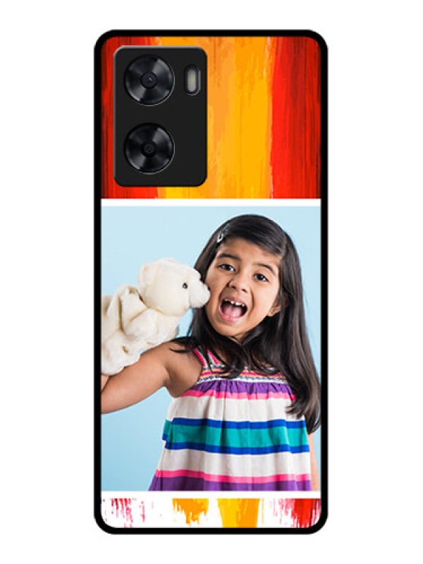 Custom Oppo A77s Personalized Glass Phone Case - Multi Color Design