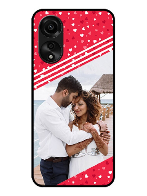 Custom Oppo A78 4G Custom Glass Mobile Case - Valentines Gift Design