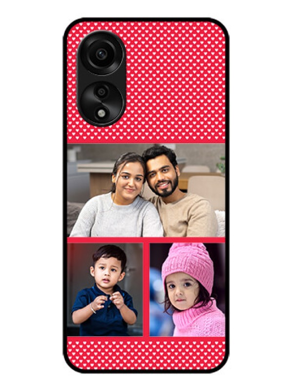 Custom Oppo A78 4G Personalized Glass Phone Case - Bulk Pic Upload Design