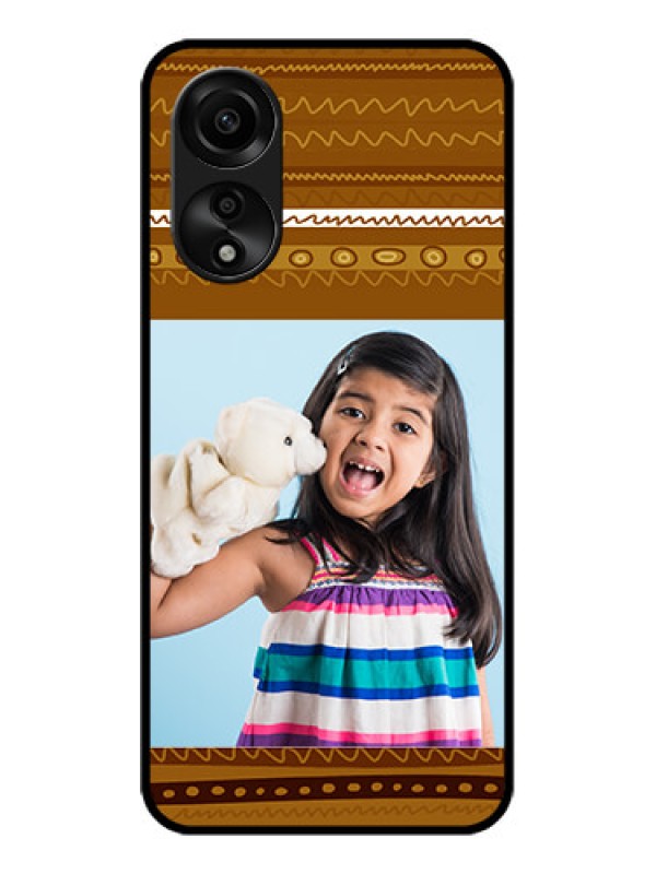 Custom Oppo A78 4G Custom Glass Phone Case - Friends Picture Upload Design