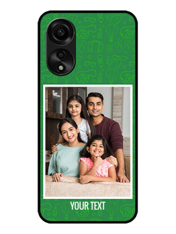 Custom Oppo A78 4G Personalized Glass Phone Case - Picture Upload Design