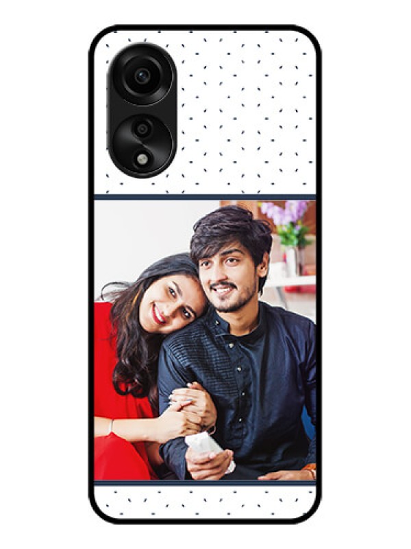Custom Oppo A78 4G Personalized Glass Phone Case - Premium Dot Design