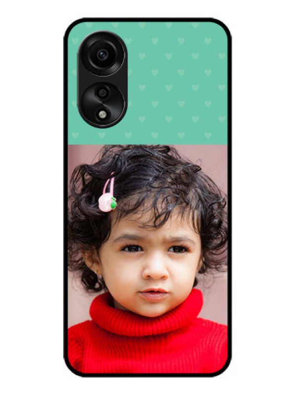 Custom Oppo A78 4G Custom Glass Phone Case - Lovers Picture Design