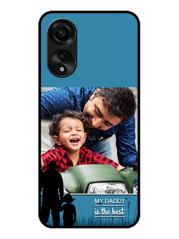 Custom Oppo A78 4G Custom Glass Mobile Case - Best dad design