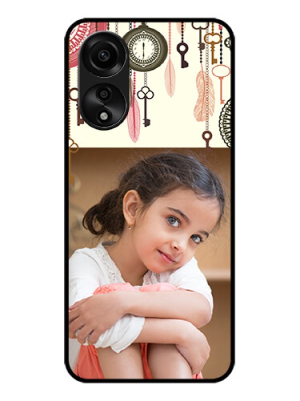 Custom Oppo A78 4G Custom Glass Mobile Case - Boho Style Design