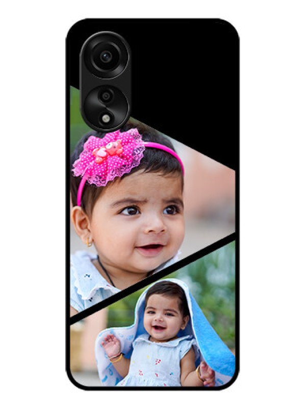 Custom Oppo A78 4G Custom Glass Phone Case - Semi Cut Design