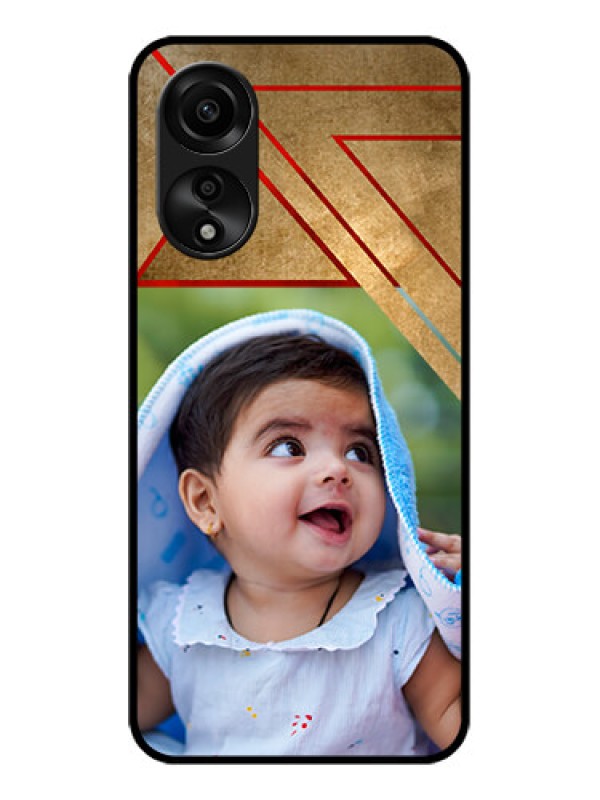 Custom Oppo A78 4G Personalized Glass Phone Case - Gradient Abstract Texture Design