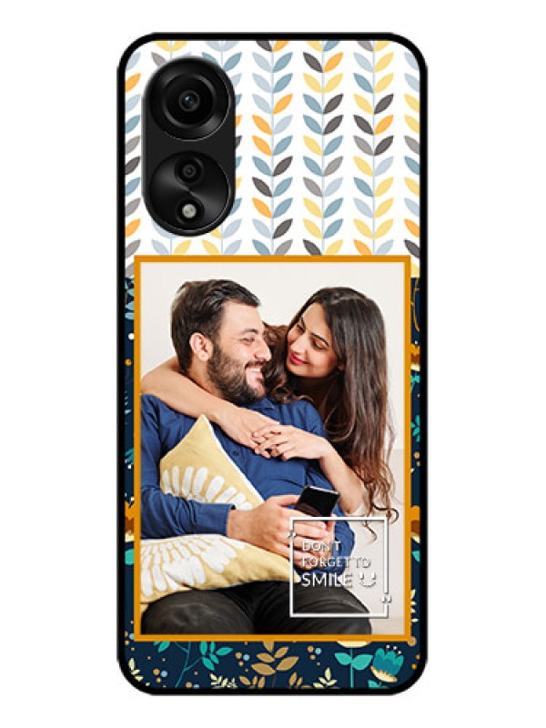 Custom Oppo A78 4G Custom Glass Mobile Case - Pattern Design