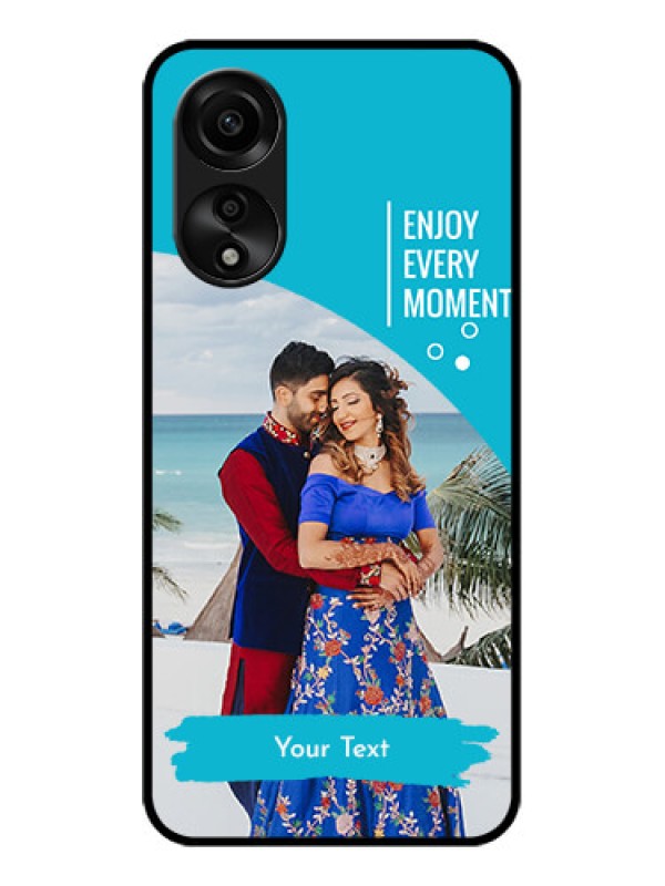 Custom Oppo A78 4G Custom Glass Mobile Case - Happy Moment Design