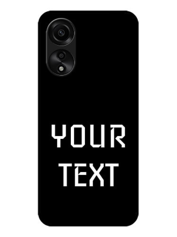 Custom Oppo A78 4G Your Name on Glass Phone Case