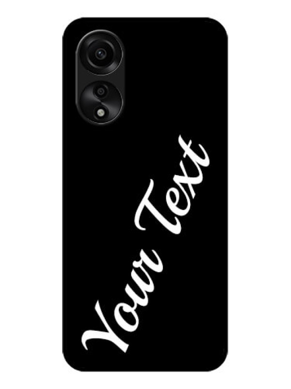 Custom Oppo A78 4G Custom Glass Mobile Cover with Your Name