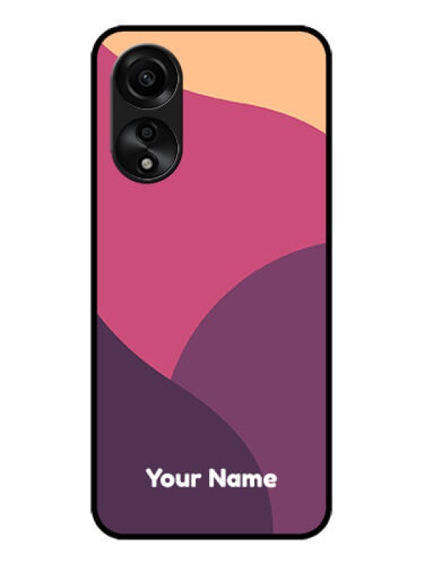 Custom Oppo A78 4G Custom Glass Phone Case - Mixed Multi-colour abstract art Design