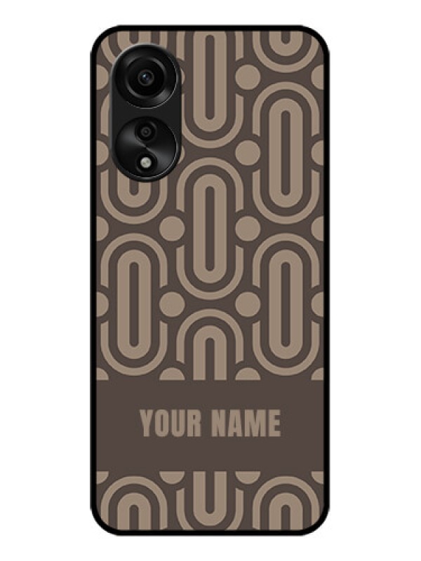 Custom Oppo A78 4G Custom Glass Phone Case - Captivating Zero Pattern Design