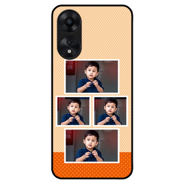 Oppo A78 5G Photo Printing on Glass Case - Bulk Photos Upload Design