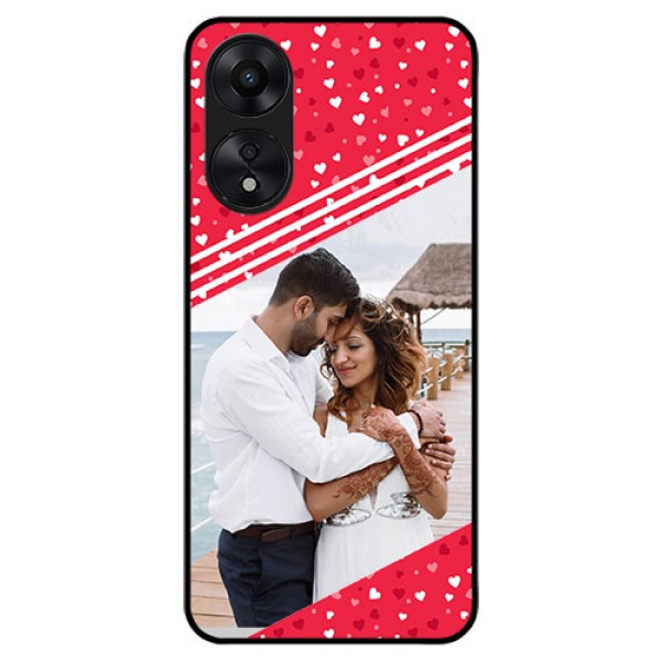 Oppo A78 5G Custom Glass Mobile Case - Valentines Gift Design