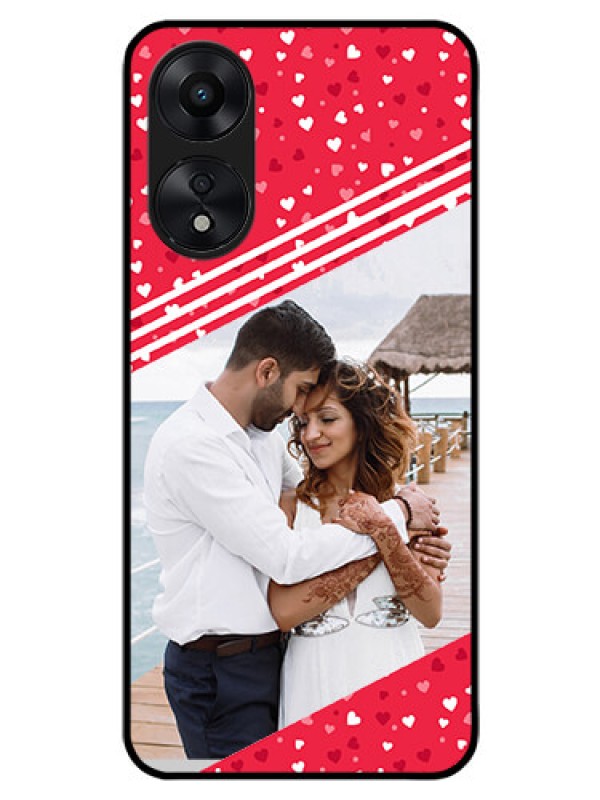 Custom Oppo A78 5G Custom Glass Mobile Case - Valentines Gift Design