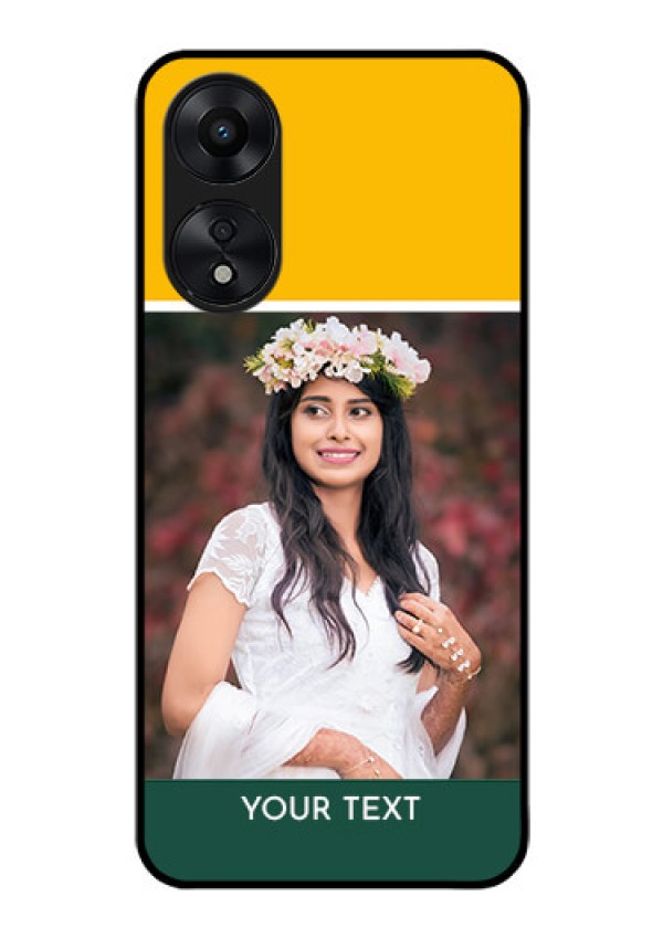Oppo A78 5G Photo Printing on Glass Case - Love You Design