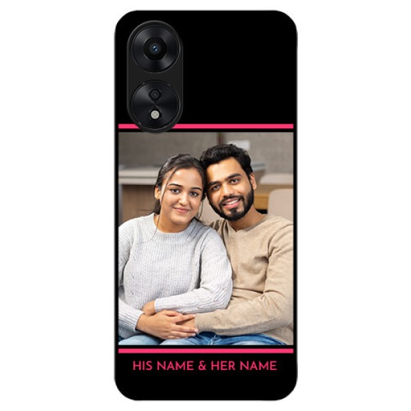 Oppo A78 5G Custom Glass Mobile Case - with Add Text Design