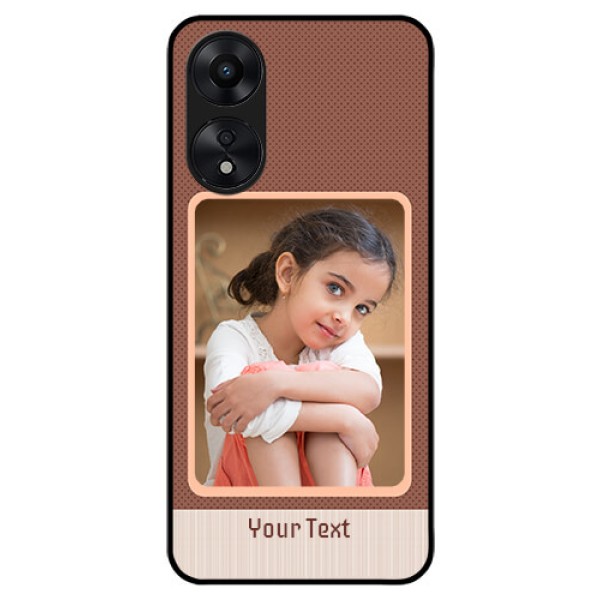 Oppo A78 5G Custom Glass Phone Case - Simple Pic Upload Design