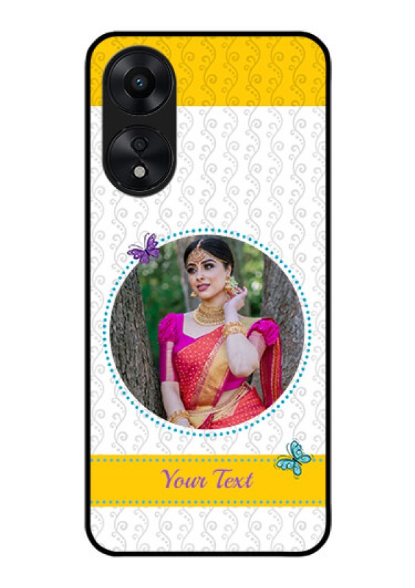 Oppo A78 5G Custom Glass Mobile Case - Girls Premium Case Design