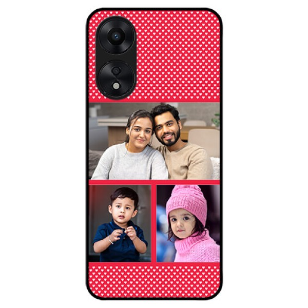 Oppo A78 5G Personalized Glass Phone Case - Bulk Pic Upload Design