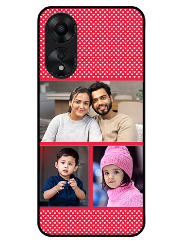 Custom Oppo A78 5G Personalized Glass Phone Case - Bulk Pic Upload Design