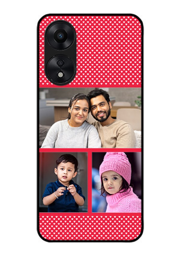 Oppo A78 5G Personalized Glass Phone Case - Bulk Pic Upload Design