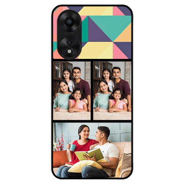 Oppo A78 5G Custom Glass Phone Case - Bulk Pic Upload Design