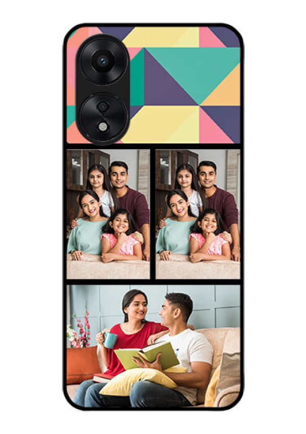 Oppo A78 5G Custom Glass Phone Case - Bulk Pic Upload Design