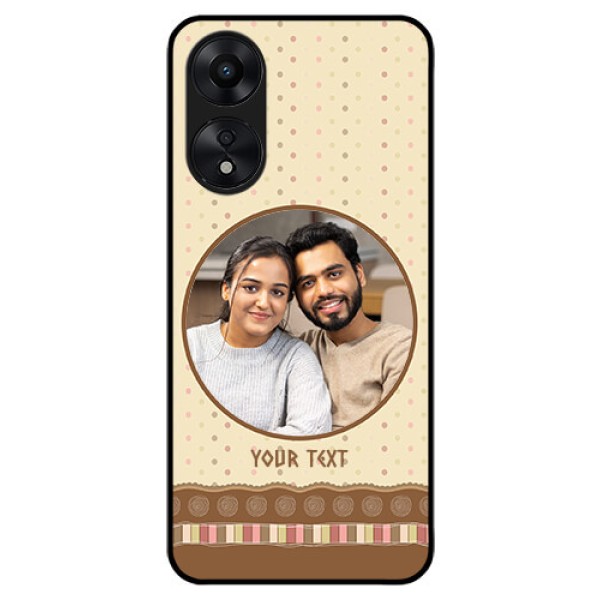 Oppo A78 5G Custom Glass Mobile Case - Brown Dotted Mobile Case Design Oppo A78 5G Custom Glass Mobile Case - Brown Dotted Mobile Case Design