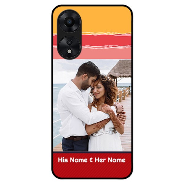 Oppo A78 5G Custom Glass Mobile Case - Colorful Case Design