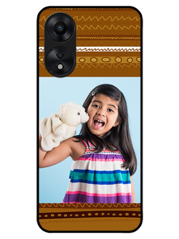 Custom Oppo A78 5G Custom Glass Phone Case - Friends Picture Upload Design