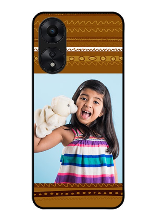Oppo A78 5G Custom Glass Phone Case - Friends Picture Upload Design