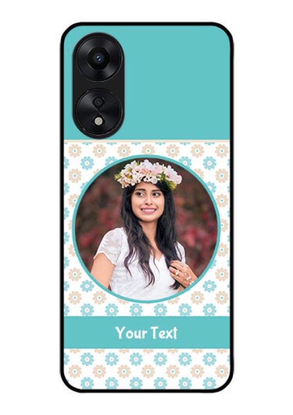 Oppo A78 5G Custom Glass Mobile Case - Beautiful Flowers Design