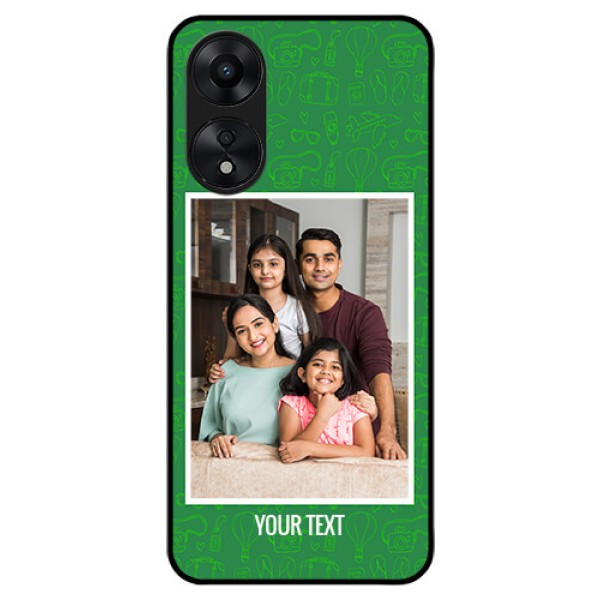 Oppo A78 5G Personalized Glass Phone Case - Picture Upload Design