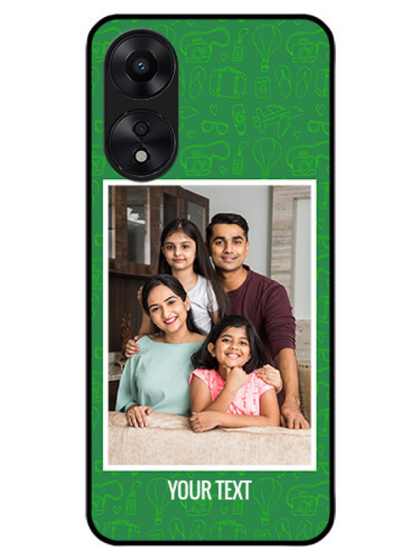 Custom Oppo A78 5G Personalized Glass Phone Case - Picture Upload Design